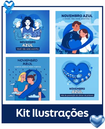 Bônus 01 — Kit Ilustrações Novembro Azul