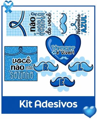 Adesivos para Novembro Azul