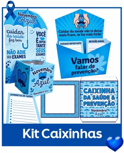 Caixinhas para Novembro Azul